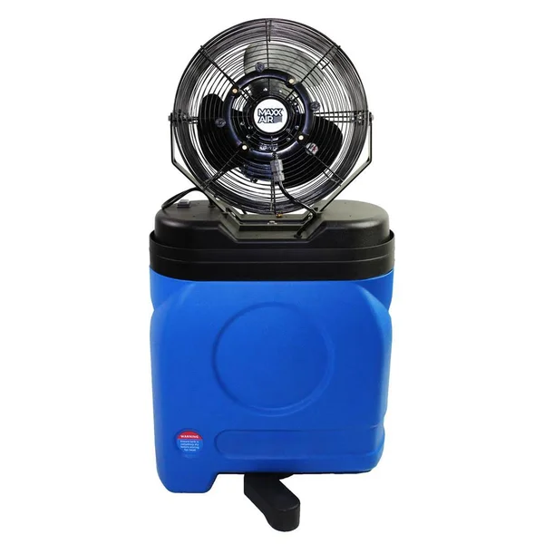 Cool Draft CDMP1420 32 inch Wide 1000 CFM 20 Gallon Misting Fan, Blue
