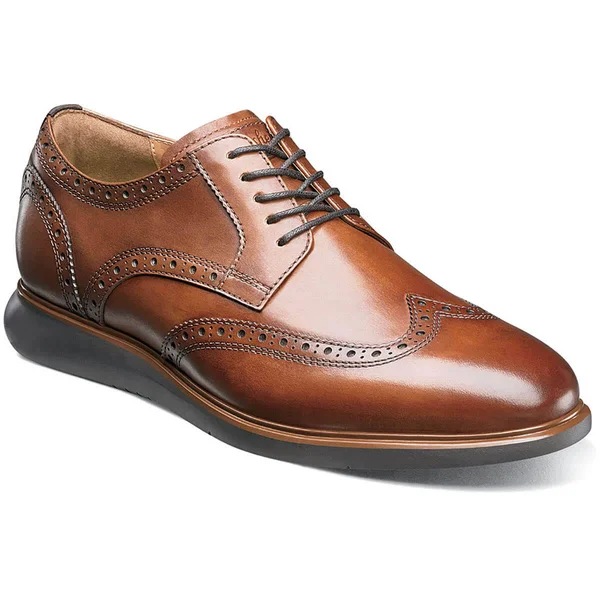 Florsheim Fuel Wingtip Oxford 11.5 Men's Cognac