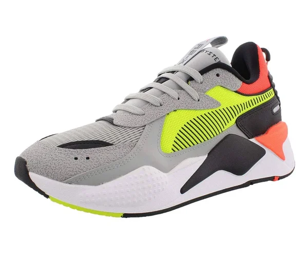 Puma RS-X Hard Drive Sneakers - 4.5, High Rise/Yellow Alert