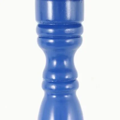 Foshee Pedestal End Table Lark Manor Color: Blue