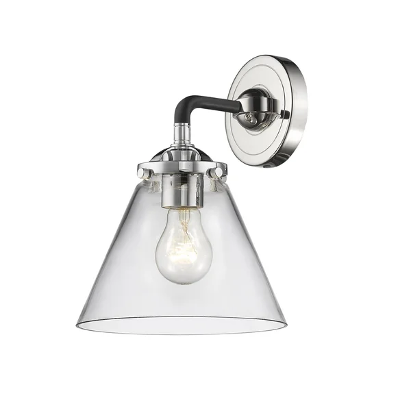 Innovations Lighting-Large Cone 1 Light Sconce-284-1W-BPN-G42-LED, 4.5 x 0.75