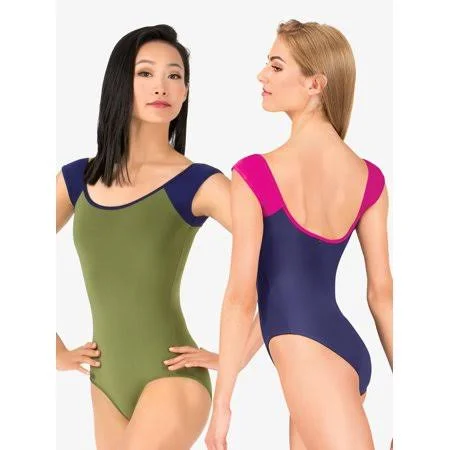 Mariia Tatiana Cap Sleeve Leotard - Women's, Size: Adult XL, Green