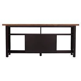 Lanell Console with Storage TV Stand for TVs Up to 64x22 Black/Brown - Aiden Lane