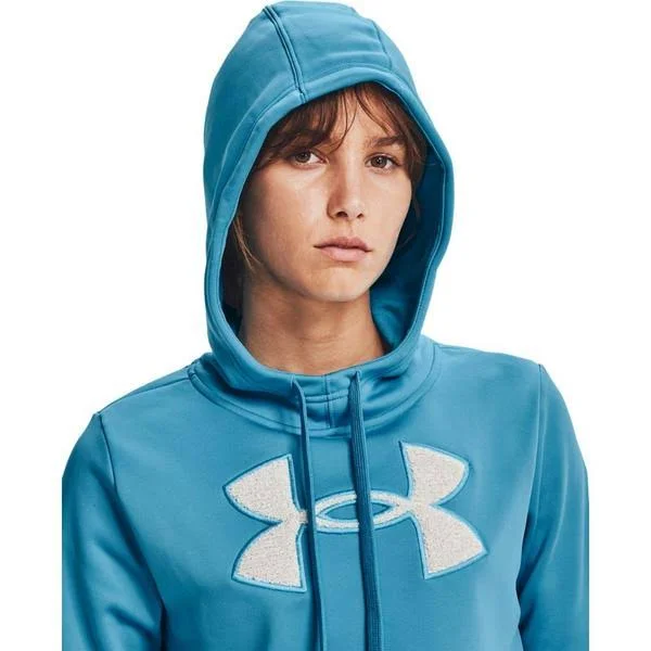 Under Armour Women's Fleece Big Logo Chenille/Shine Hoodie