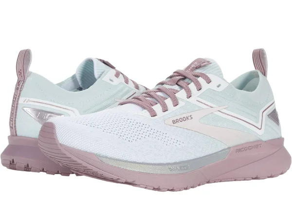 Brooks Women's Ricochet 3 Running Shoes, Grey/Pink