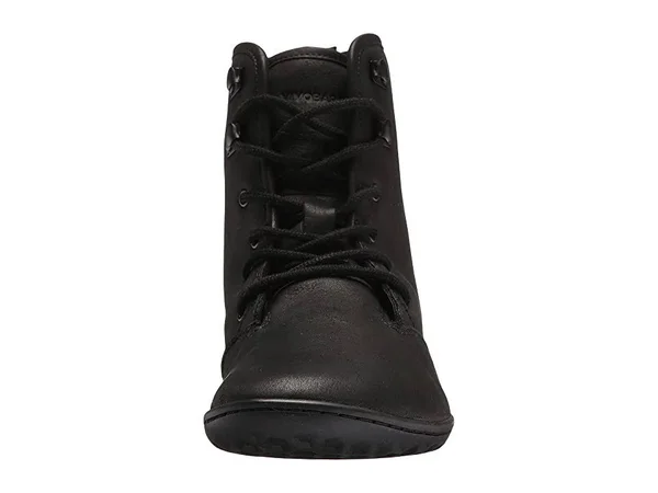 Vivobarefoot Gobi Hi-Top Leather Women's Shoes Black : 35 (US Women's 5) B - Medium