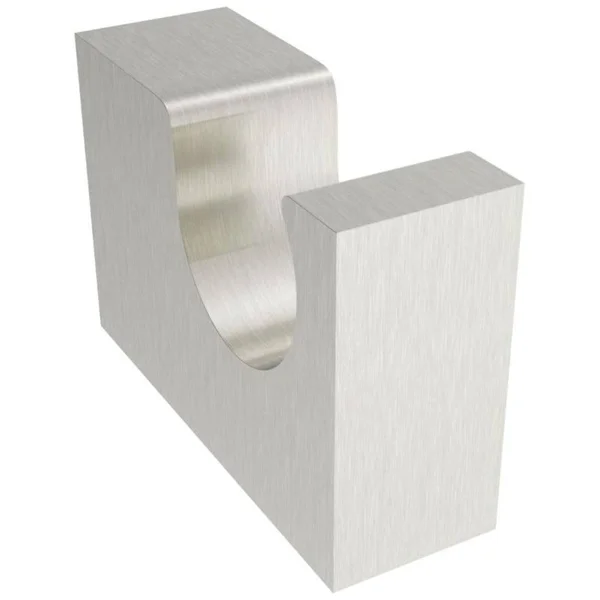 ICO Bath V523 Volkano Fire Towel Hook - Nickel - Silver