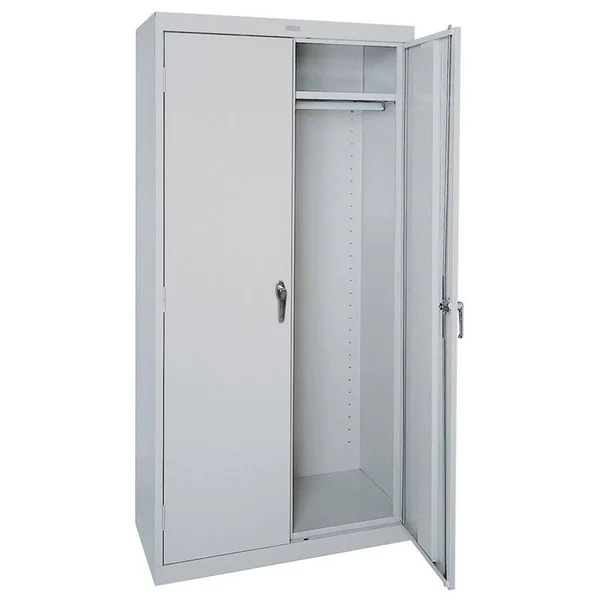 Sandusky Lee Classic Wardrobe Cabinet 36x22W x 24x22D x 72x22H Dove Gray