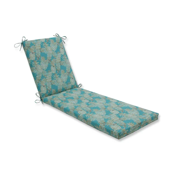 Pillow Perfect Carate Batik Lagoon Chaise Lounge Cushion - Blue