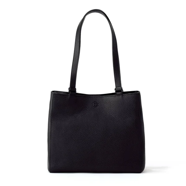 Dagne Dover Black Leather Tote - Small Onyx Leather - Small