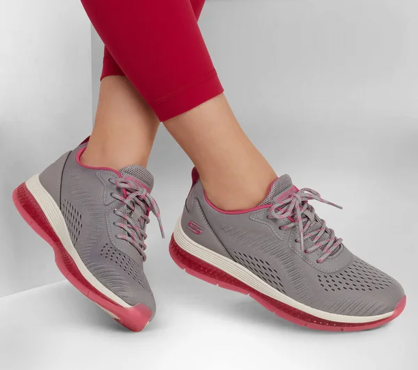 Skechers Women's Bobs Sport Gamma - Cool Chilin& Sneakers - Gray, 7.0