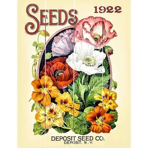 Wood Pallet Art - Deposit Seed Co - 9 x 12