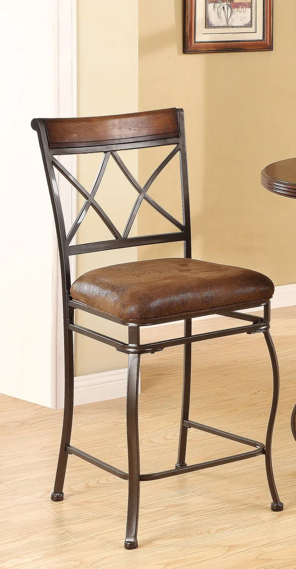 Acme Tavio Black Counter Height Chair [Set of 2]