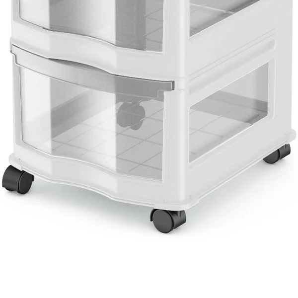 Life Story Classic 3-Shelf Storage Organizer Drawers, White (3 Pack)