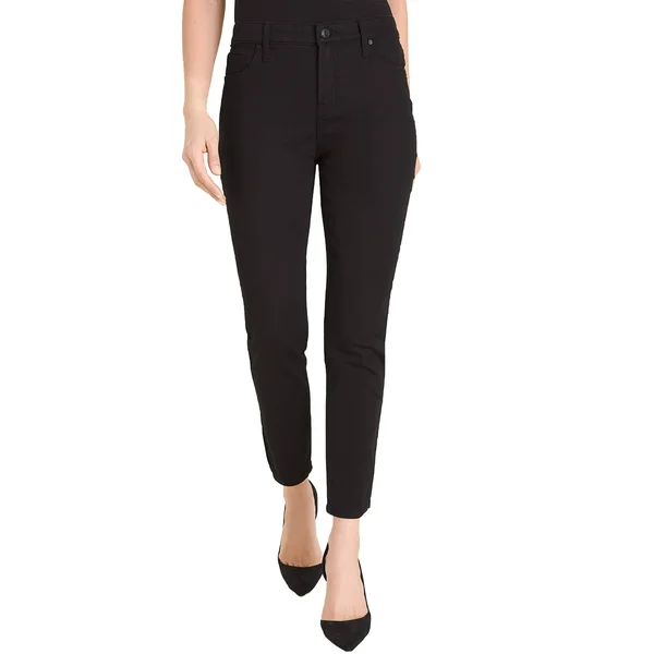 Chico&s Women's So Slimming Girlfriend Ankle Jeans - Black