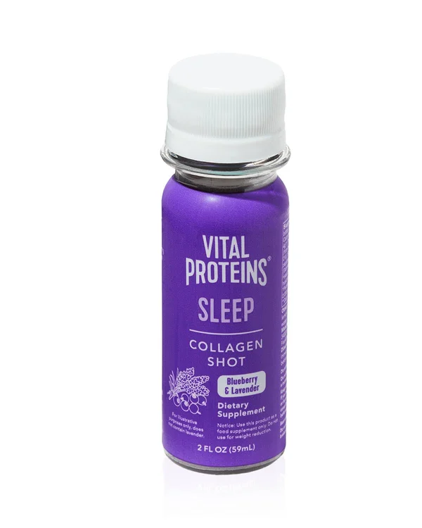 Vital Proteins Collagen Shot, Sleep, Blueberry & Lavender - 12 pack, 2 fl oz bottles