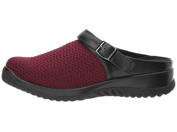 Drew Women's Savannah Clog - Burgundy Wavy Stretch