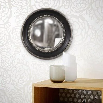 Darby Home Co Sparacino Convex Wall Mirror, Black