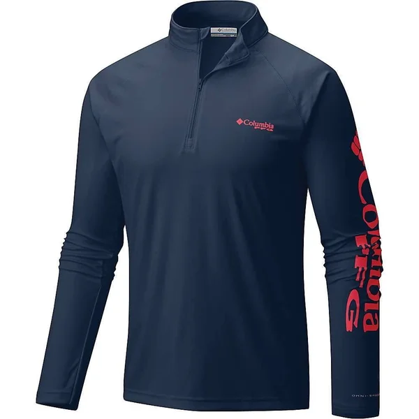 Columbia Men's Terminal Tackle 1/4 Zip Top - LT - White - Nightshade