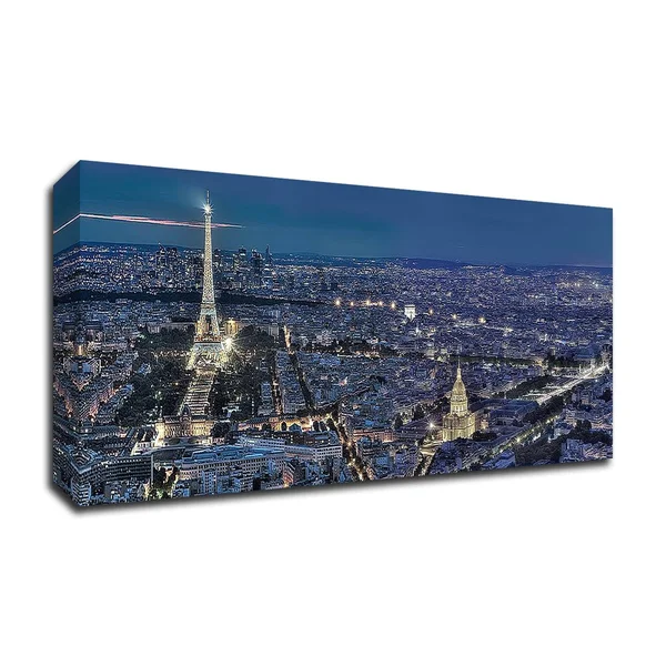 16x22 x 48x22 Paris Le Nuit NO. 1 by Alan Blaustein Print on Canvas