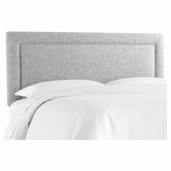 Skyline Zuma Border Upholstered Headboard Pumice, Size: Twin