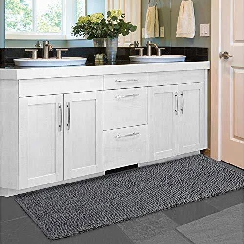 Gorilla Grip Original Luxury Chenille Bathroom Rug Mat - 60x24, Extra Soft and Absorbent Shaggy Rugs, Machine Washable, Quick Dry