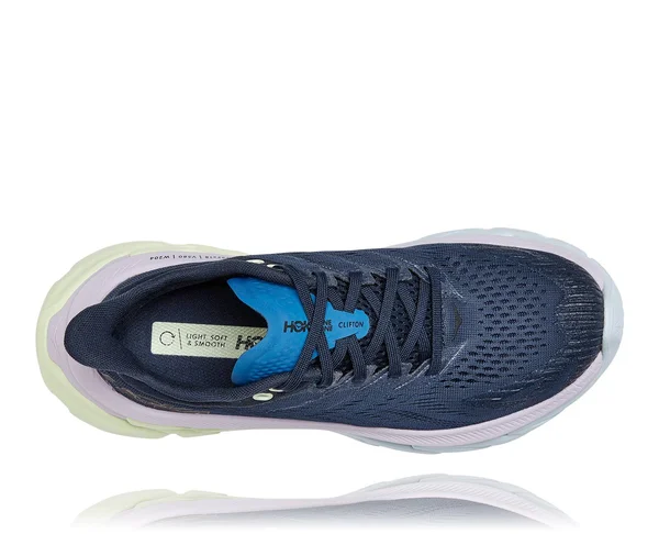 Hoka One One Women's Clifton Edge Shoe - 9.5 - Outer Space, Orchid Hush