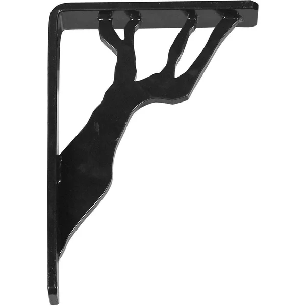Damon Wrought Iron Bracket Antiqued Pewter 1 1/2x22W x 5 1/2x22D x 8x22H - (Single Center brace)