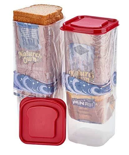 Buddeez Bread Buddy 2 Pack Set w/Red Lids Dispenser - 2 Pieces
