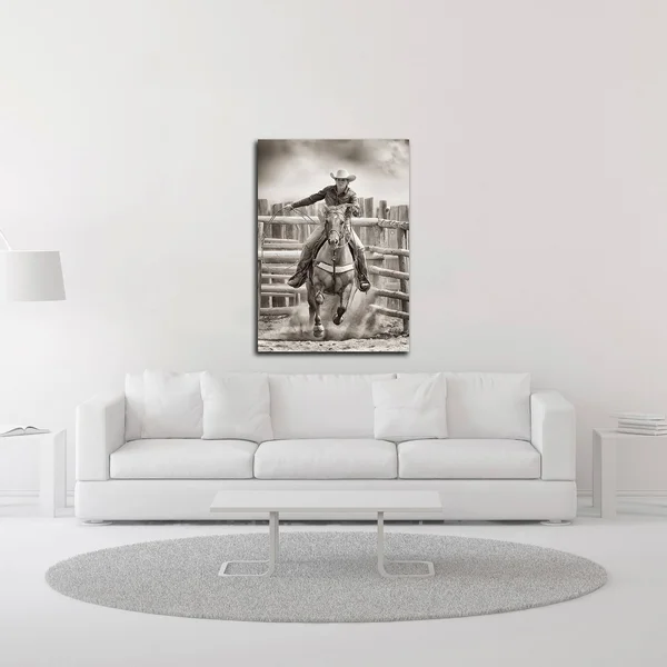 21x22 x 15x22 Ride &Em Cowgirl by Lisa Dearing Print on Canvas