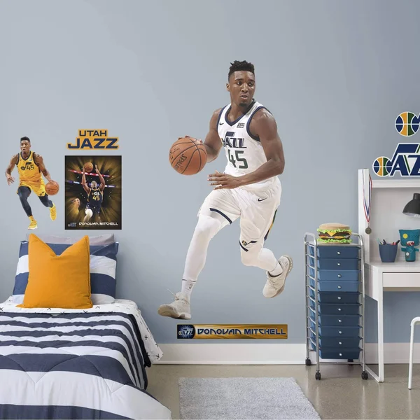 Fathead Donovan Mitchell - X-Large Officially Licensed NBA Removable Wall Decal - Size: XL
