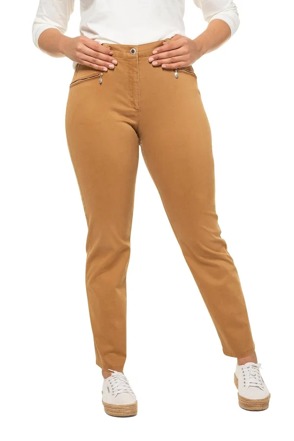 Plus Size Straight Fit, Woman, Brown, Size: 18, Cotton, Ulla Popken