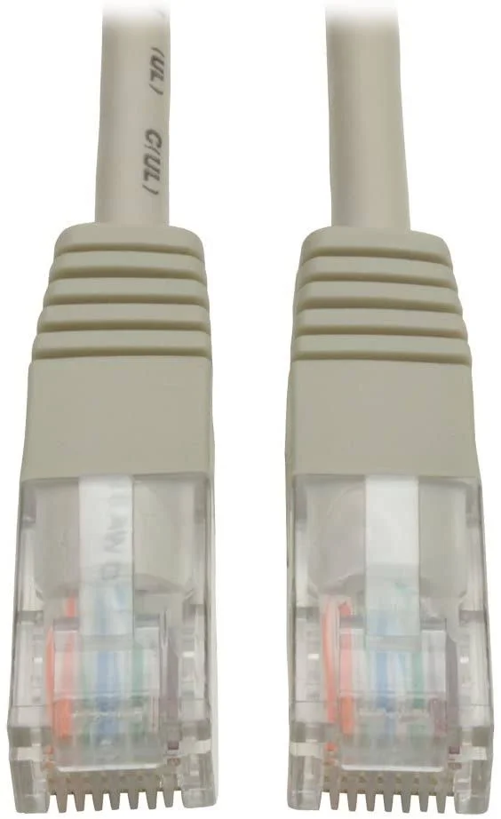 Tripp Lite 15.24 M Cat5e, Cat5 350 MHz Snagless Molded UTP Patch Cable RJ45 M/M Grey (N002-050-GY)