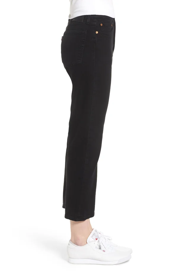 Levi&s Women's Wedgie Straight Jeans - Black Heart, 24