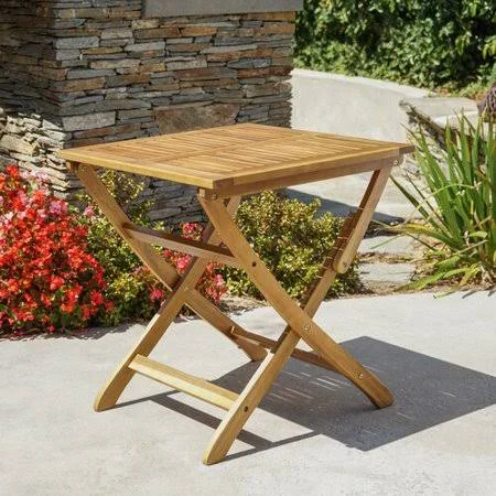 Winston Porter Les Outdoor Foldable Bistro Table - Beige
