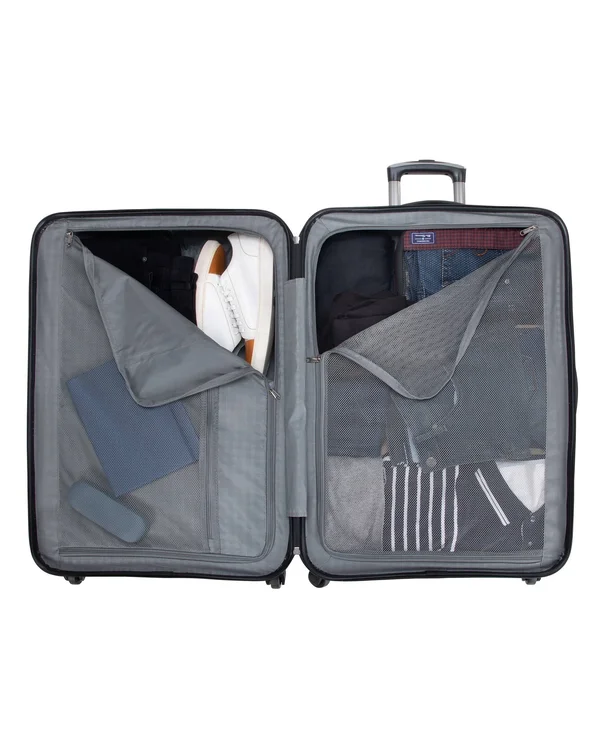 Ben Sherman &Nottingham& 2-Piece 20in/28in Lightweight Hardside 4-Wheel Spinner Luggage Set - Charcoal
