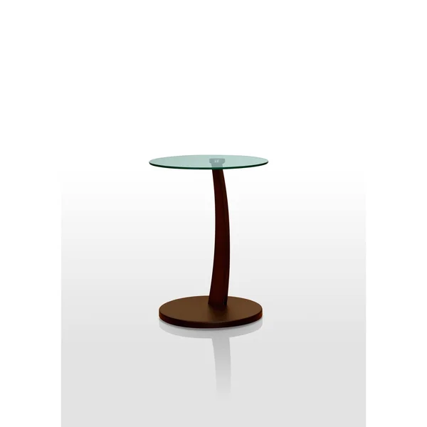 Myco Furniture 7702-ET End Table - Size: Cappuccino Round End Table, Brown