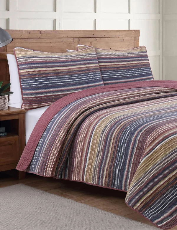 Estate Taj Quilt Set - Berry - Twin