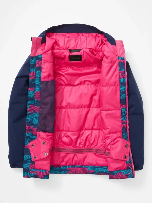 Marmot Tasman Insulated Jacket - Girls& Arctic Navy Haze CAMO/ARCTIC Navy, Xs