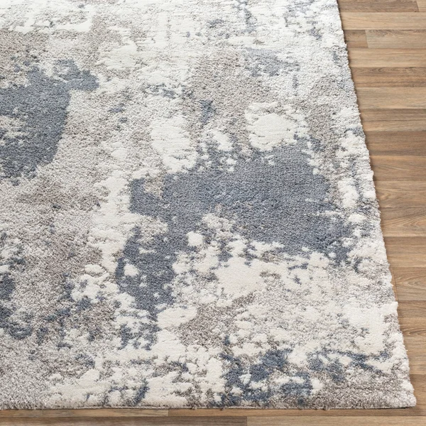 Porch & den Meier Abstract Plush Area Rug - 6&7x22 x 9&6x22 - Denim