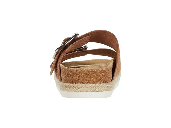 J/Slides Leighton Women's Shoes Tan Embossed Leather : 10 M