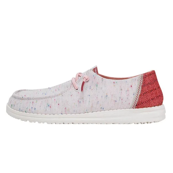 Hey Dude Wendy Women's Shoes Confetti Pink : 9 M