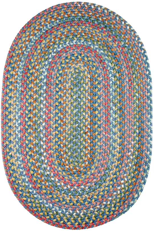 Rhody Rug Country Jewel Sapphire 5x8 Oval