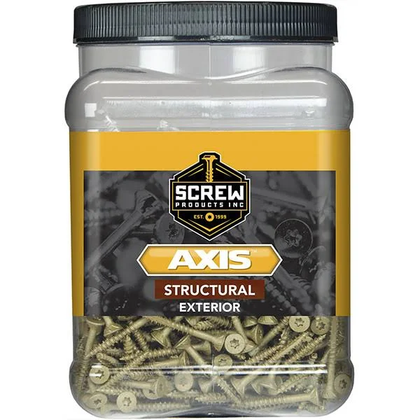 Screw Products Axis #8 Exterior STRUCTURAL Wood Screw - 20 lbs - 3/4x22