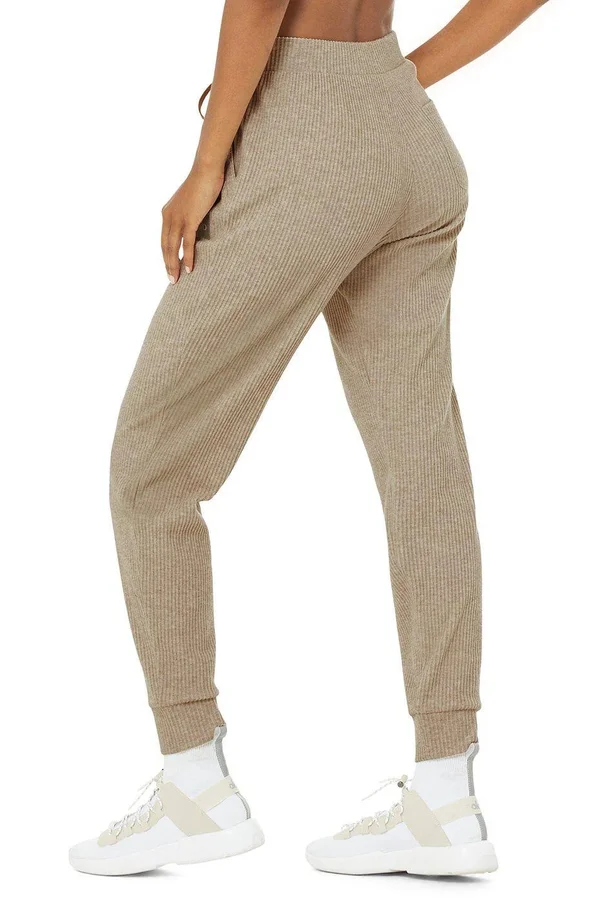 Alo Yoga, Muse Sweatpant in Gravel Heather, Size: Large