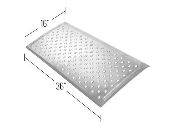 16x22 x 36x22 Aluminum EZ-Traction Curb Ramp