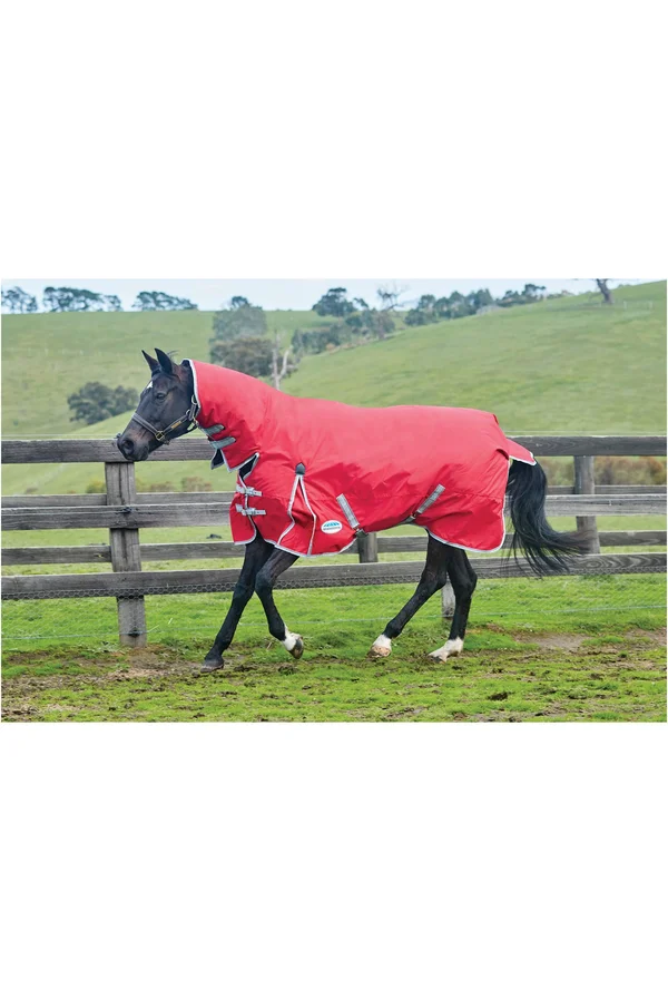 Weatherbeeta ComFiTec Classic Combo Neck Heavy - Red/Silver/Navy