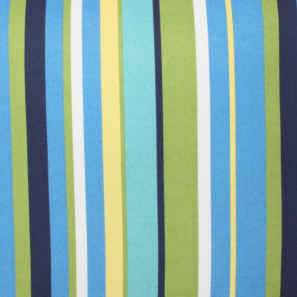 Pillow Perfect Outdoor Topanga Stripe Lagoon Wicker Seat CUSHION - Set of 2