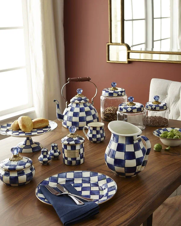 MacKenzie-Childs - Royal Check Pitcher