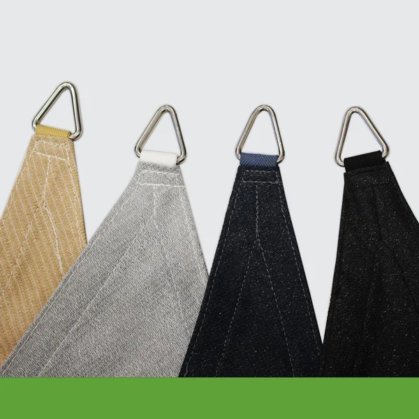 Coolaroo Premium Shade Sail Kit - (16&5x22 Triangle), Graphite